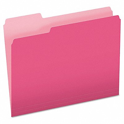 GRAINGER PFX15213PIN Letter File Folders Pink/Lt Pink PK100