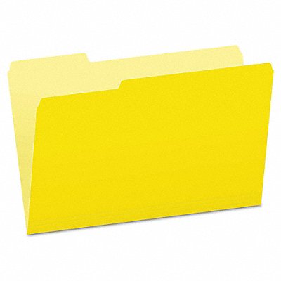 GRAINGER PFX15313YEL Legal File Folders Yellow PK100