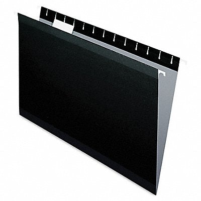 GRAINGER PFX415315BLA Hanging File Folders Black PK25