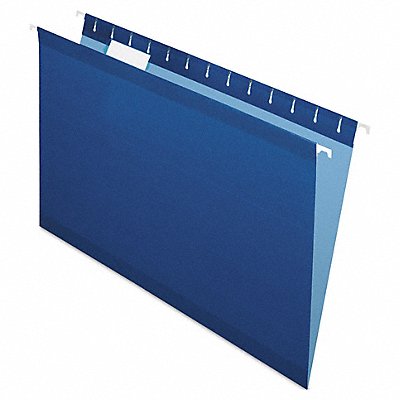GRAINGER PFX415315NAV Hanging File Folders Navy PK25