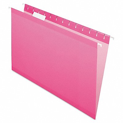GRAINGER PFX415315PIN Hanging File Folders Pink PK25