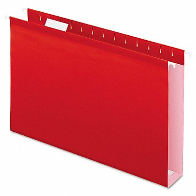 GRAINGER PFX4153X2RED Box Hanging File Folders Red PK25