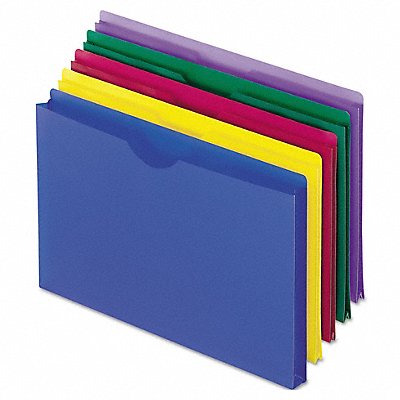 PENDAFLEX PFX50993 Expand File Jacket Assorted Poly PK5