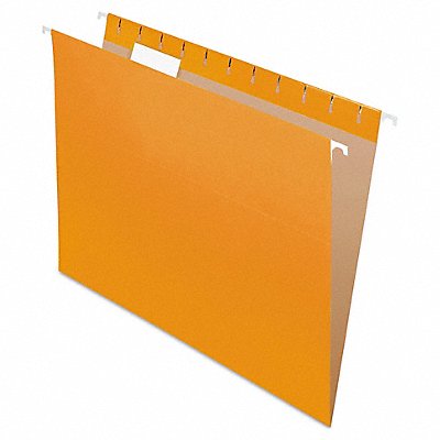 GRAINGER PFX81607 Hanging File Folders Orange PK25