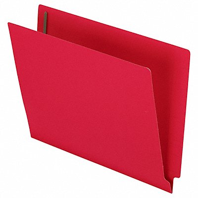 GRAINGER PFXH10U13R Letter File Folders Red PK50