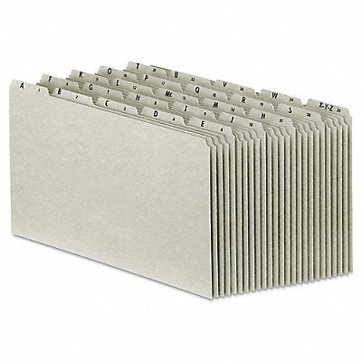 PENDAFLEX PFXPN1025 File Guide Set Preprinted Tabs Grey PK25