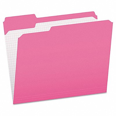 GRAINGER PFXR15213PIN Letter File Folders Pink PK100