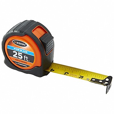 KESON PG1825WIDEV Tape Measure 1-3/16Inx25 ft Orange/Black