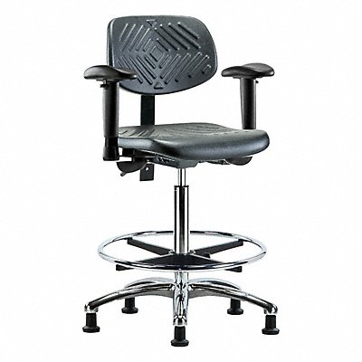 GRAINGER BRPHBCHCRT1A1CFRGBLK Poly Chr Chrome Hi T AA FR Stat Blk
