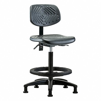 GRAINGER BRPHBCHRGT0A0BFRGBLK Poly Chair High FR Glides Black Poly