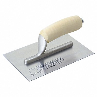 KRAFT TOOL PL407 Finishing Trowel 8 L Carbon Steel Square