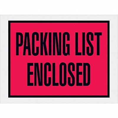 GRAINGER PL411 Packing List Envelopes 6 x 4 1/2