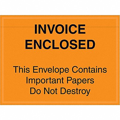 GRAINGER PL416 Packing List Envelopes 6 x 4 1/2