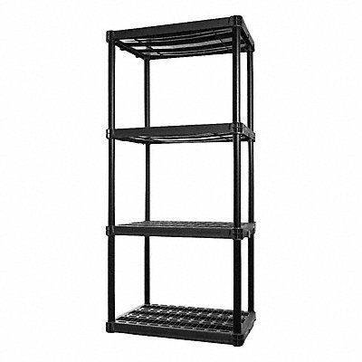 PLANO MOLDING PLA962463RS Shelf Unit Plastic Shelves 73.125 H 36 W