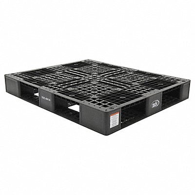 VESTIL PLP24840BLACK Black Plastic Pallet 6000 lb 48 x 40