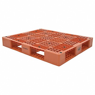 VESTIL PLP24840ORANGE Plastic Pallet Orange 47-3/8 Lx39-1/2 W