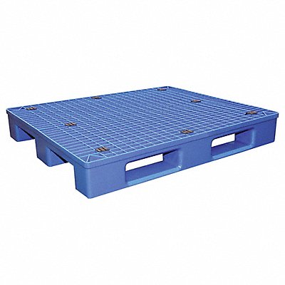VESTIL PLPS4840 Blue Plastic Pallet 4400 lb 48 x 40