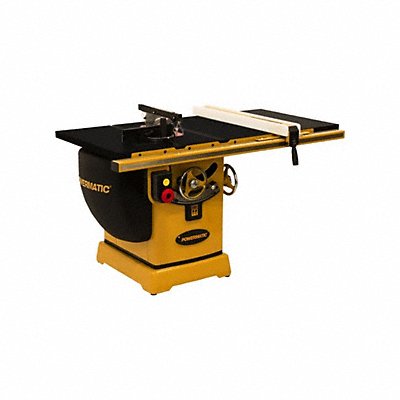 POWERMATIC PM2000T Table Saw: 230 V AC Volt, 4.9 A Current, 10 in Blade Dia., 4,500 RPM Max. Blade Speed
