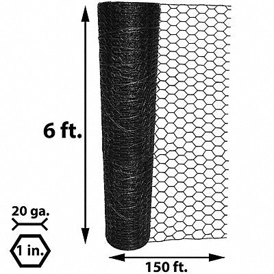 ACORN INTERNATIONAL PN172150 Poultry Netting 72 H 150 ft L Steel