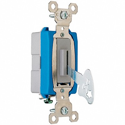 LEGRAND PS15AC1L Wall Switch Grey 15A Back Side Single Pole