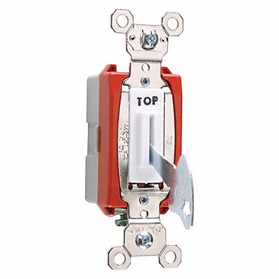LEGRAND PS20AC1WL Wall Switch Wht 20A Back Side Single Pole