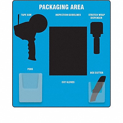 GRAINGER PSB717BUBK Shadow Board