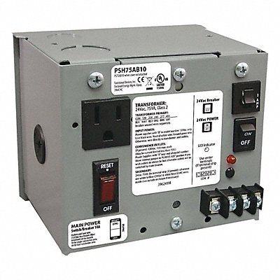 FUNCTIONAL DEVICES INC / RIB PSH75AB10 Cls 2 Transformer 75VA Enclosed Wall