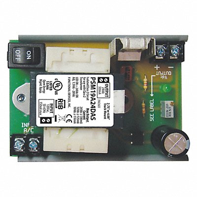 FUNCTIONAL DEVICES INC / RIB PSM19A24DAS Linear DC Powr Suppl 120Vac to 1.5-28Vdc