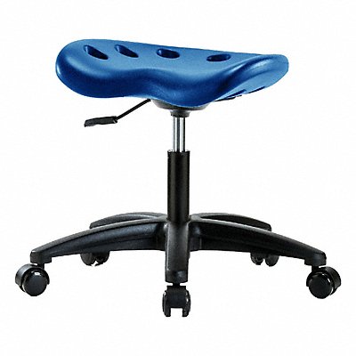 BLUE RIDGE ERGONOMICS PTDHSLRGRCBLU Tractor Stool 300 lb Cap. Blue
