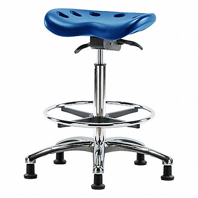 BLUE RIDGE ERGONOMICS PTHBSTCRCFRGBLU Tractor Stool 300 lb Cap. Blue