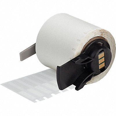 BRADY M6108461 Label 1 1/2 in W Clear White
