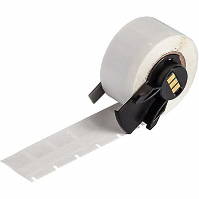 BRADY M611427 Label 1/2 in W Clear White