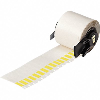 BRADY M628427YL Label 1/4 in W Clear Yellow