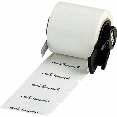 BRADY M630423INSP Label 1 1/2 in W Black White
