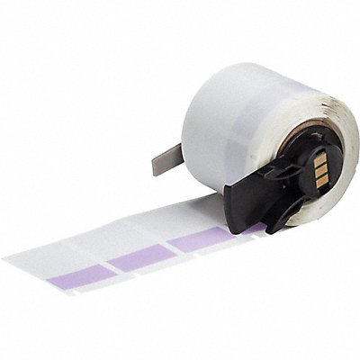 BRADY M631427PL Label 1 in W Clear Purple