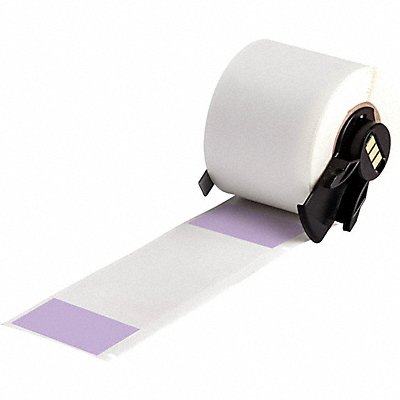 BRADY M633427PL Label 1 1/2 in W Clear Purple