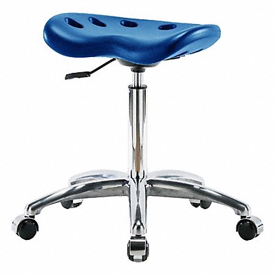BLUE RIDGE ERGONOMICS PTMBSLCRNFCCBLU Tractor Stool 300 lb Cap. Blue