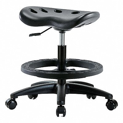 BLUE RIDGE ERGONOMICS PTMBSLRGBFRCBLK Tractor Stool 300 lb Cap. Black