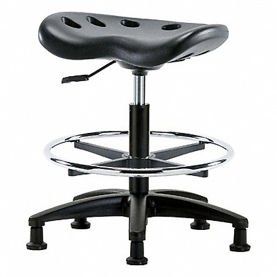 BLUE RIDGE ERGONOMICS PTMBSLRGCFRGBLK Tractor Stool 300 lb Cap. Black