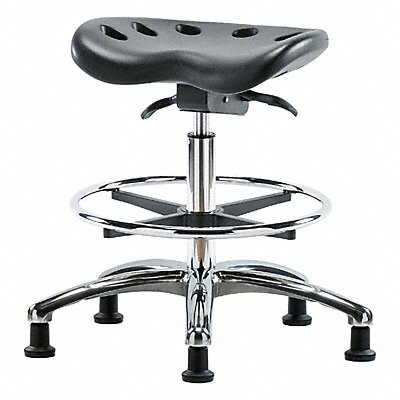 BLUE RIDGE ERGONOMICS PTMBSOCRCFRGBLK Tractor Stool 300 lb Cap. Black