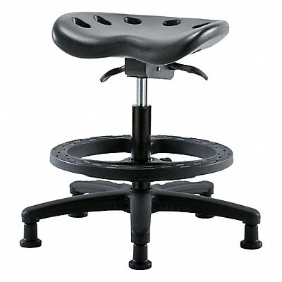BLUE RIDGE ERGONOMICS PTMBSORGBFRGBLK Tractor Stool 300 lb Cap. Black