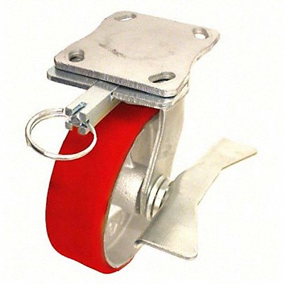 GRAINGER P25SUY060KP16WBDL001 Kingpinless Plate Castor Swivel 1200 lb.