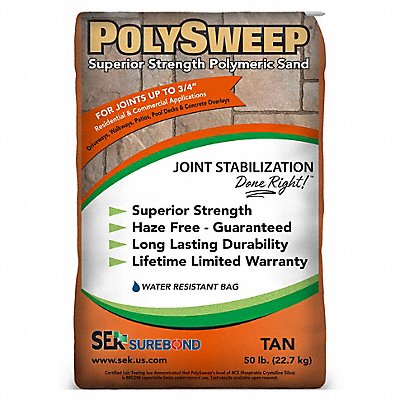 SUREBOND PSST50008 Joint Sand 50 lb Bag Tan PK8