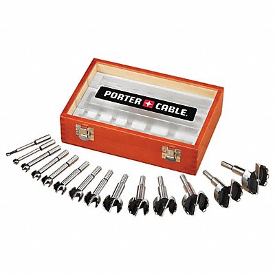 PORTER CABLE PC1014 Forstner Drill Set 14pc Carbon Steel