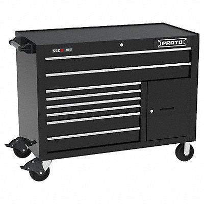 PROTO J555041B8BK1S Rolling Tool Cabinet Black Gloss Finish