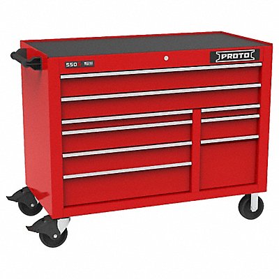 PROTO J555041B9RD Rolling Tool Cabinet Red Gloss Finish