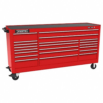 PROTO J558846B21RD Rolling Tool Cabinet Red Gloss Finish