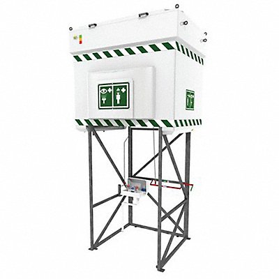 HUGHES SAFETY QS2000 Emergency Tank Shower Eye Wash 528 gal.