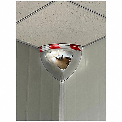 FRED SILVER QDOMEST18 Quarter Dome Safety Mirror
