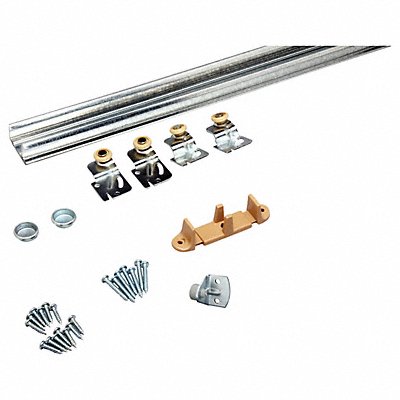 JOHN STERLING RBYP502D8 Bypassing Door Hanger Kit Mill 96 In.